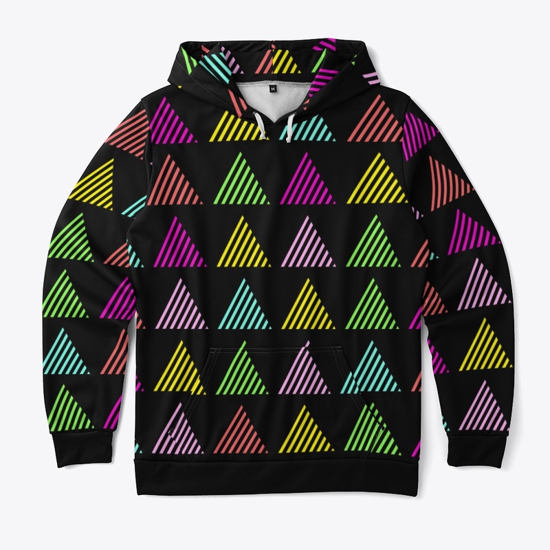 Triangle Color Pattern Hoodie