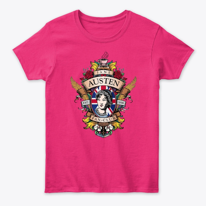 Jane Austen Fan Club Crest Womens Tee 