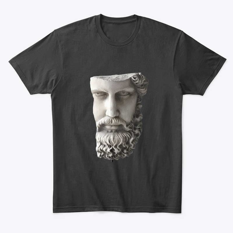Greek sculpture design printed