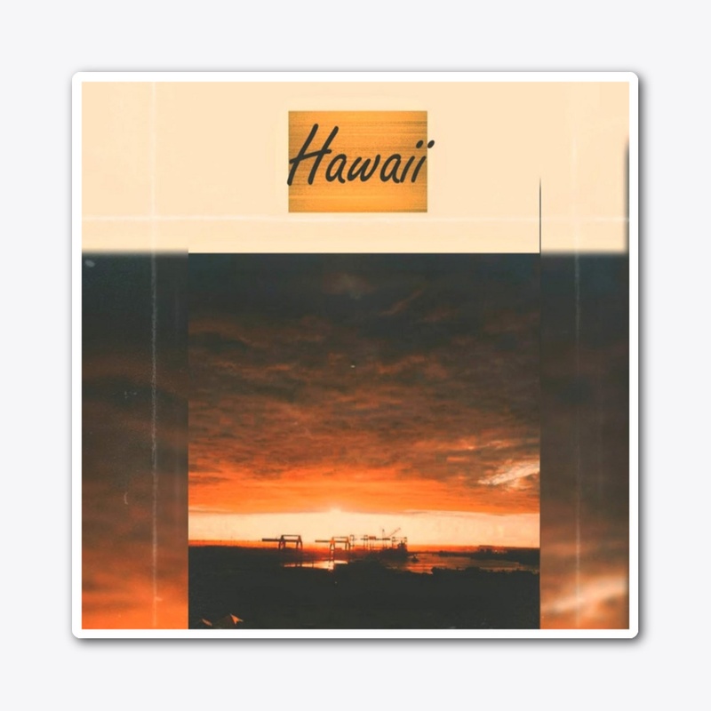 Hawaii Orange Sunset