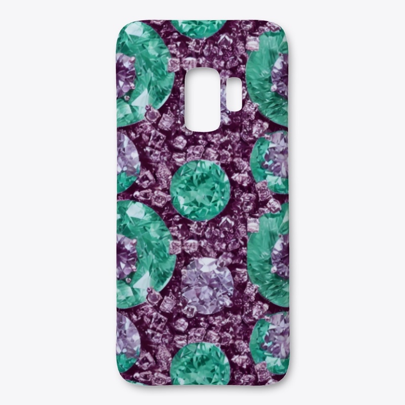 Purple and green Diamonds 
