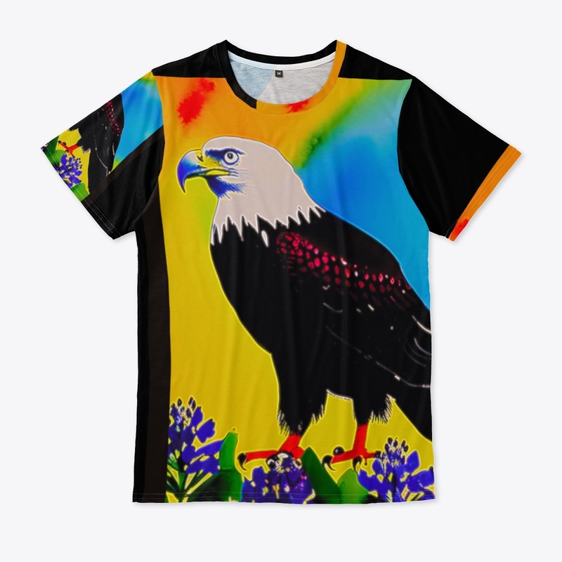 An Eagle And Bluebonnets