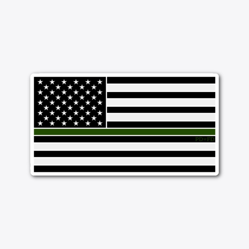 Thin Green Line Flag