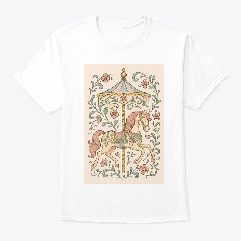 Vintage Carousel Horse Art