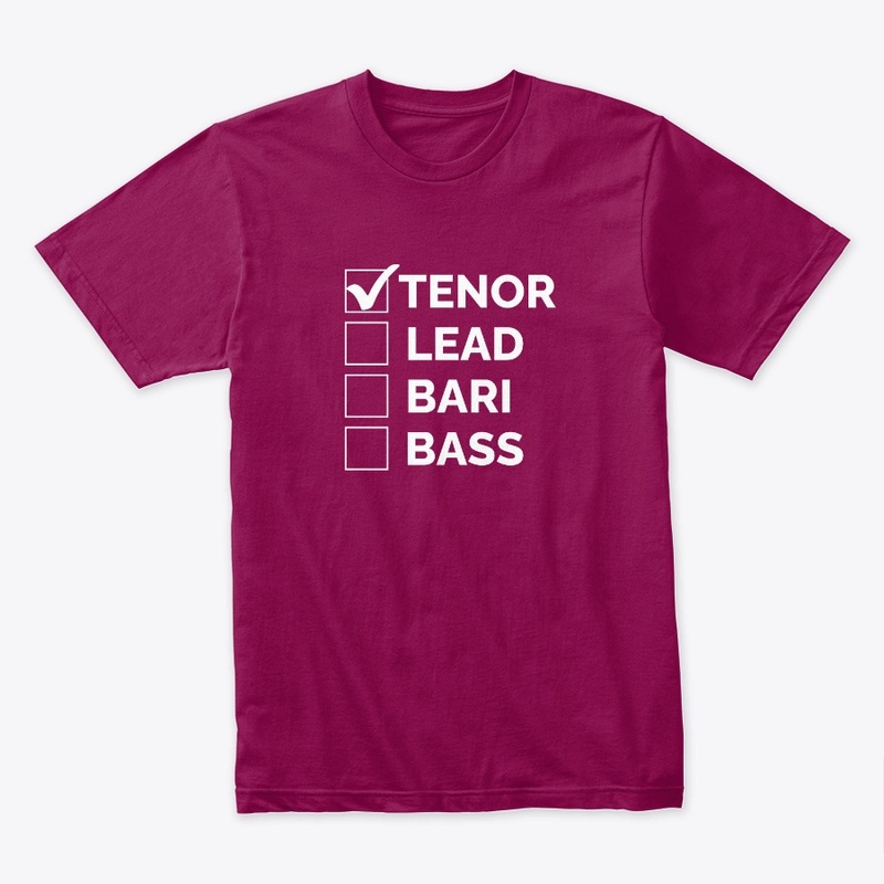 Block Tenor Check Mark White