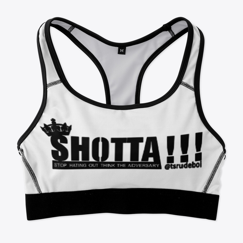 SHOTTA !!! All-Over Print Sports Bra