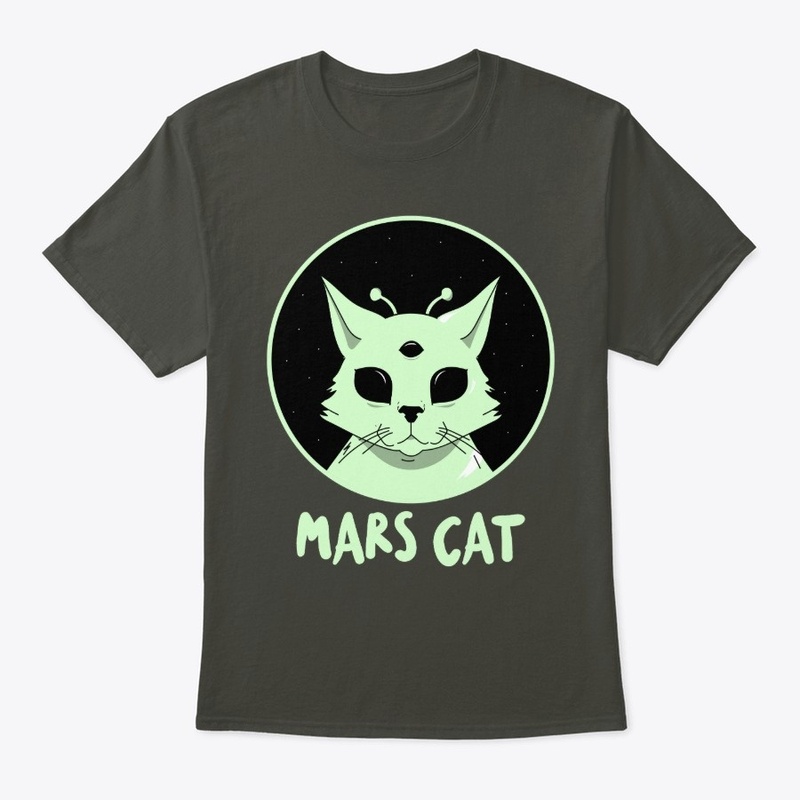Mars Cat Pet Alien UFO Eyes Cute Space