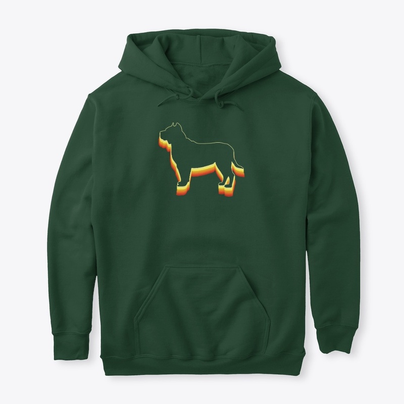 Rainbow 3D Vintage Retro Pit Bull TShirt