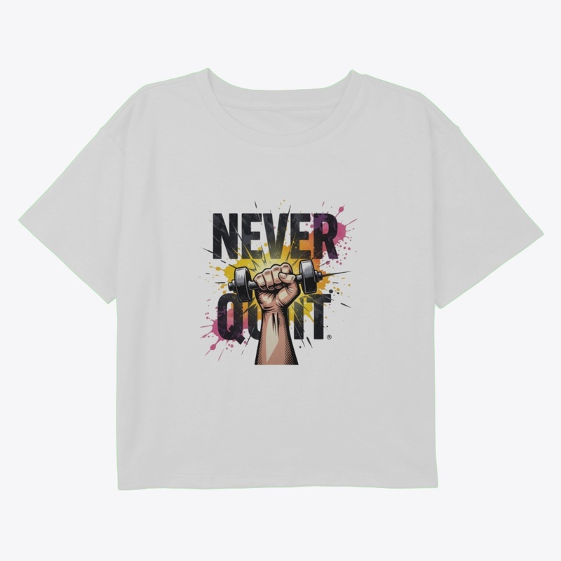 Never Quit – Dynamic Dumbbell T-Shirt