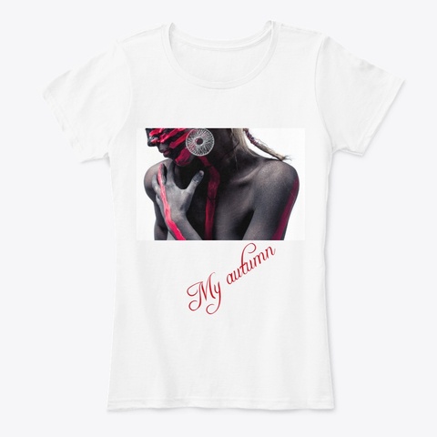 Tee Shirt Femme En Coton White T-Shirt Front