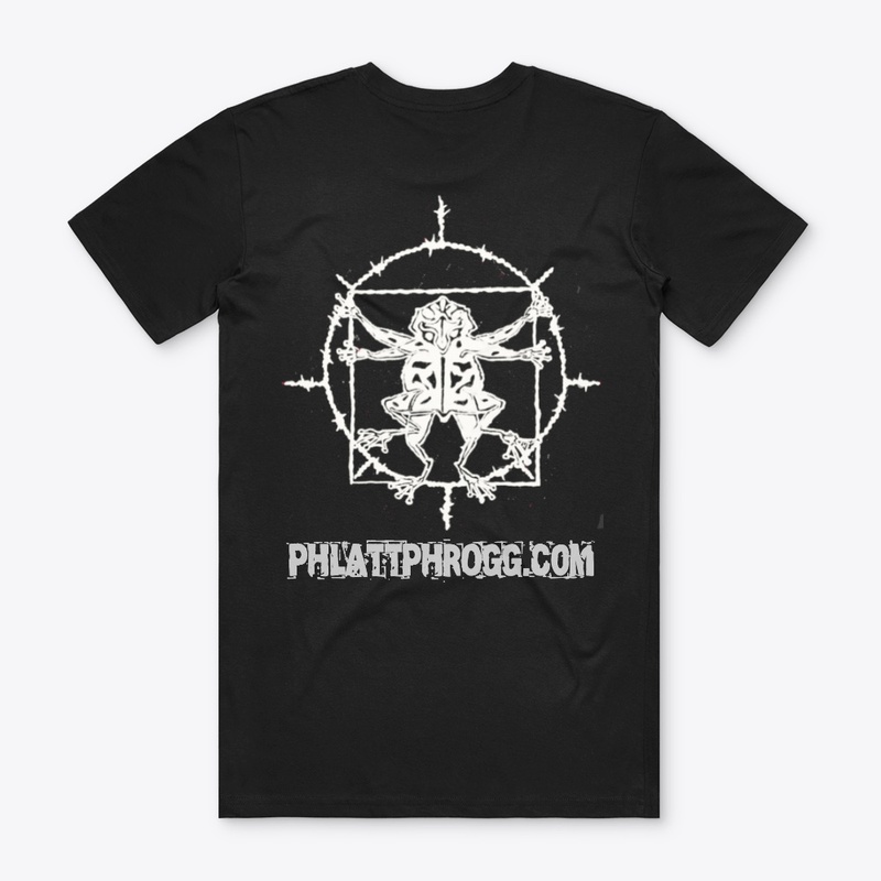 Barbed wire phrogg with white design