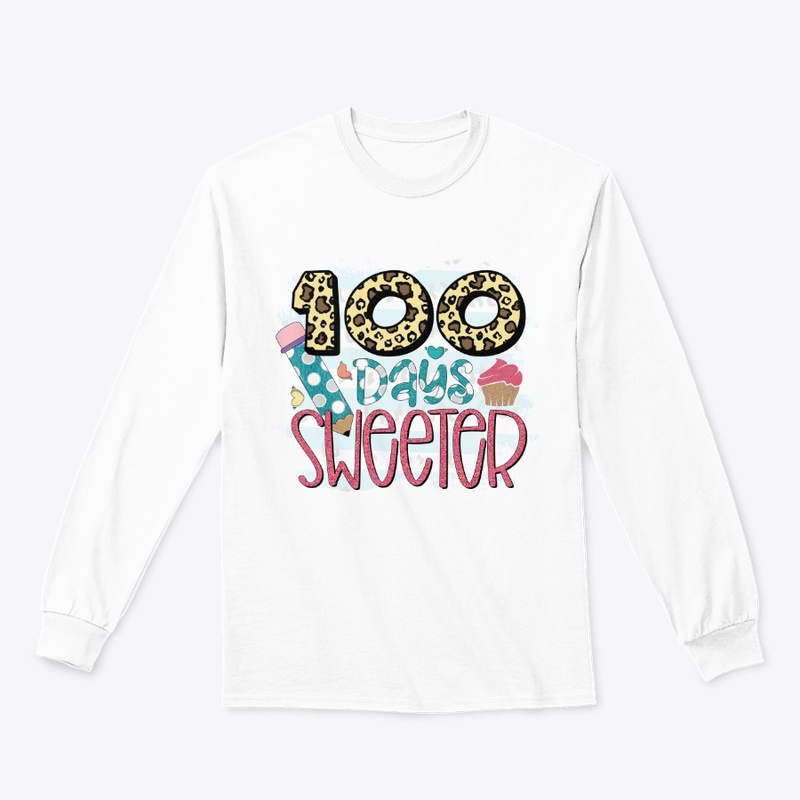 100th day sweeter tshirt 