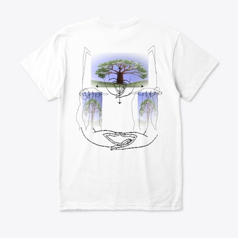 #G La De Shortsleeve White T-Shirt Back