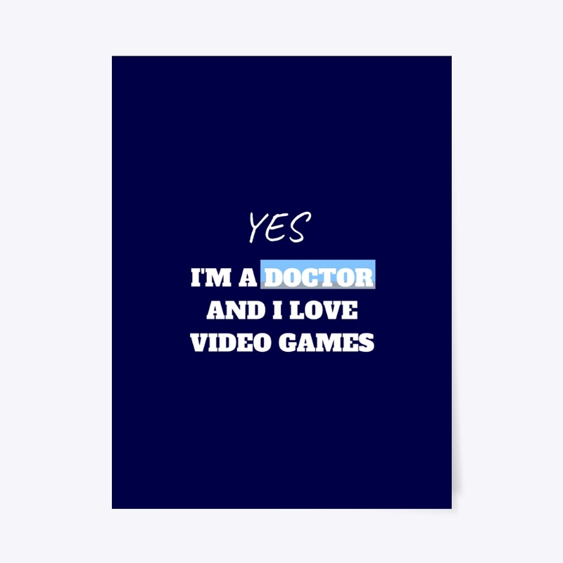 a doctor loves  video games T-shirt