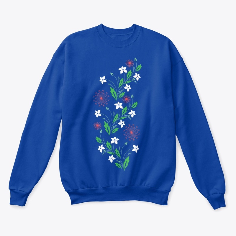 Art Nouveau Boho Wildflowers Flowers tee