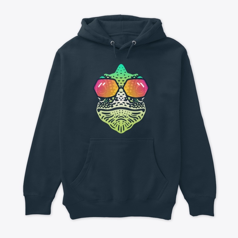 Cute Chameleon in Sunglasses (clr+sg02)
