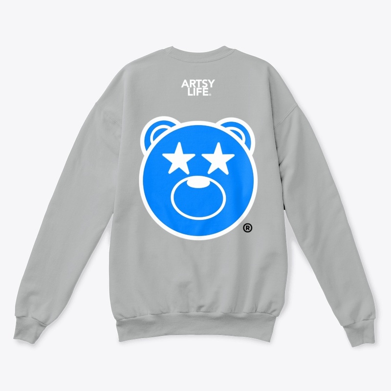 ArtsyLife Blue Bear Logo Crewneck