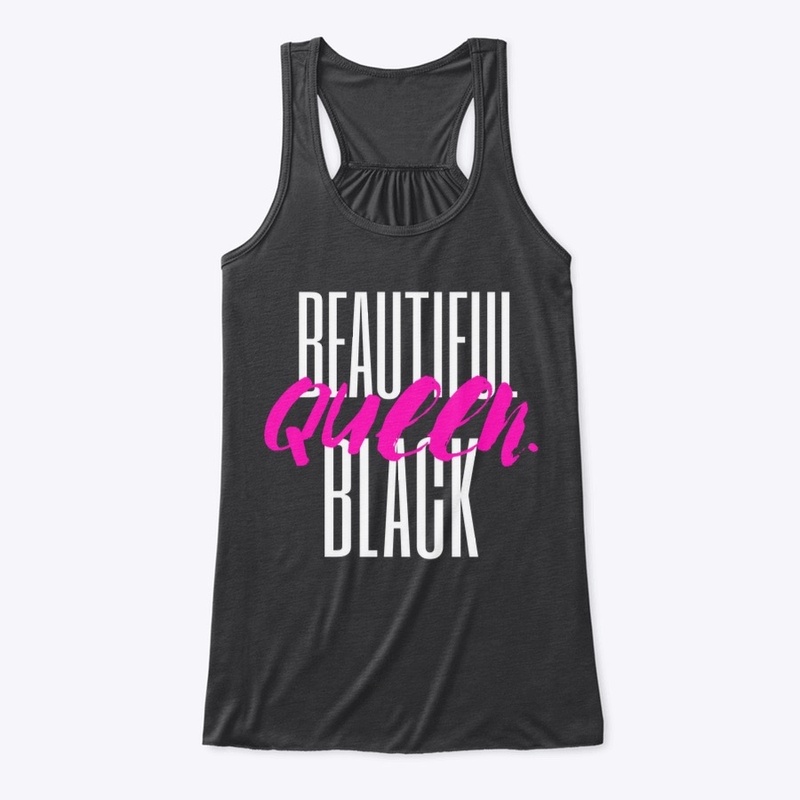  Beautiful Black Queen (White Letters)