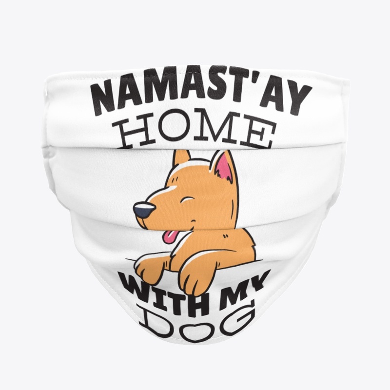 yoga namaste dog
