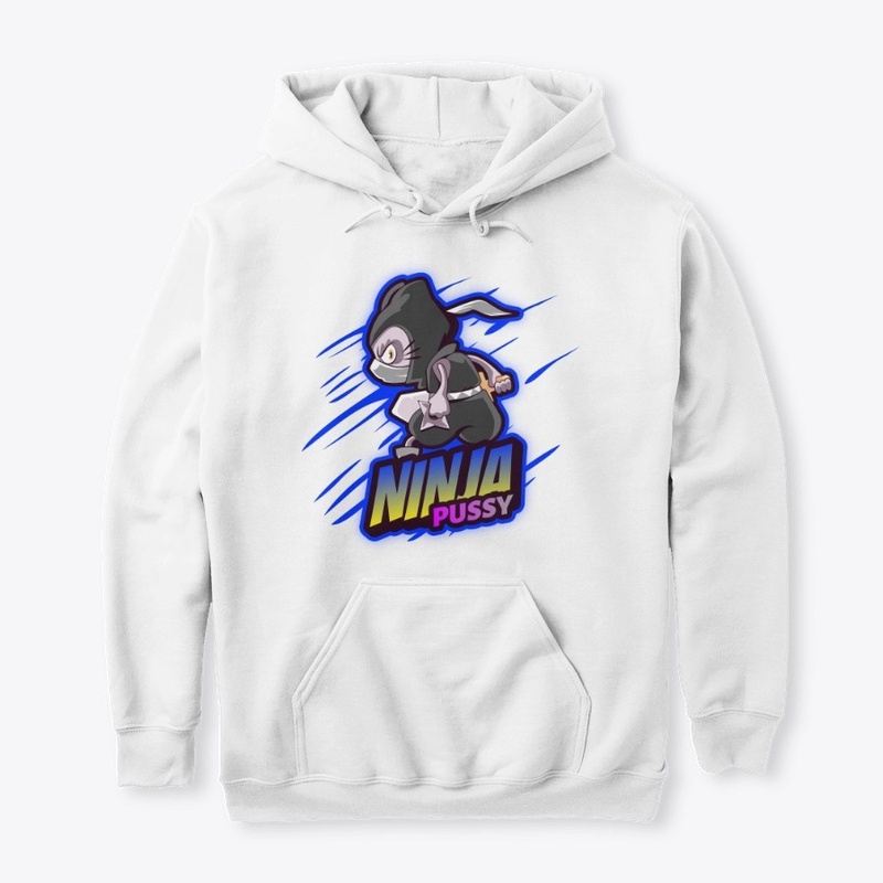 Cartoon logo design with ninja pussy