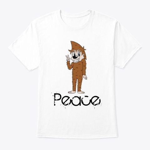 Peace White T-Shirt Front