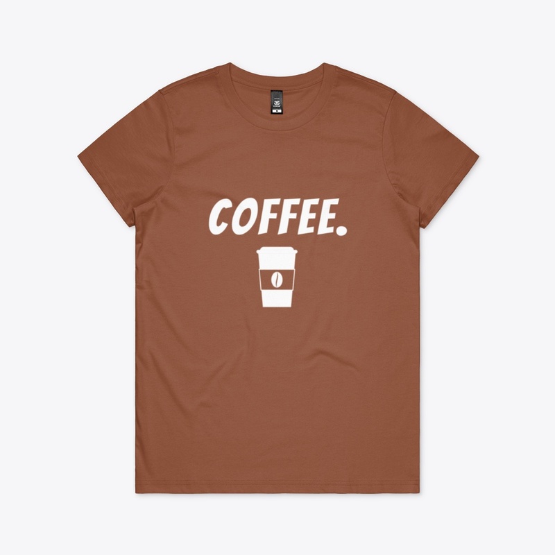 Coffee Shirt Minimalist Design