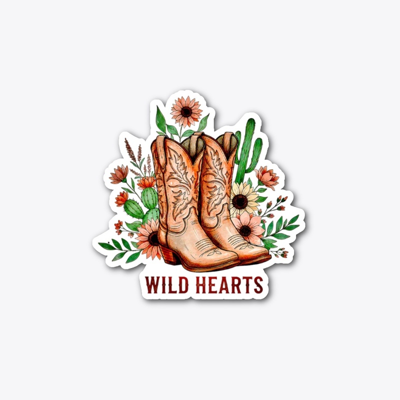 Wild Hearts Western Boots Tee