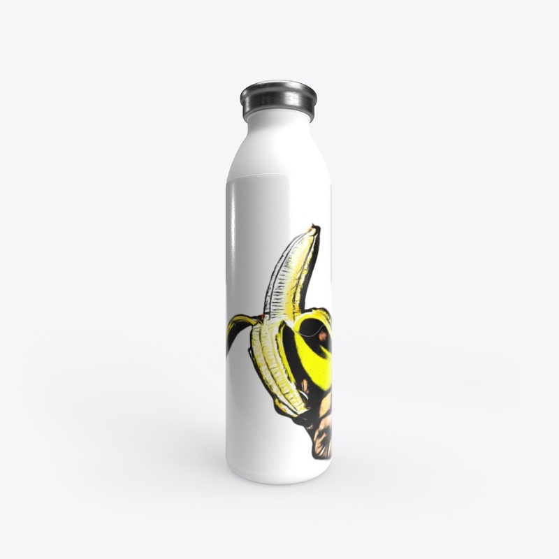 20oz Stainless Water Bottle: "Banana"