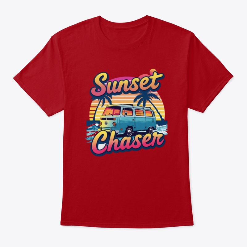 Sunset Chaser – Retro Beach Van Sunset