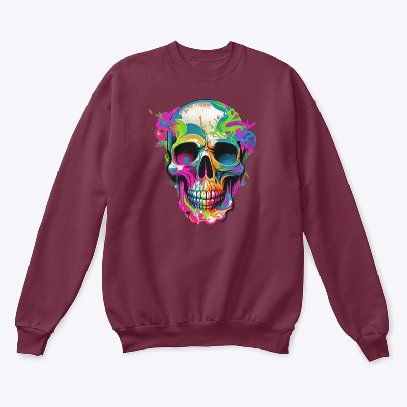 Skull graffiti street design