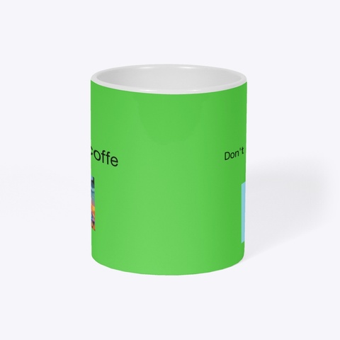 Skull Mug Bright Green Kaos Right