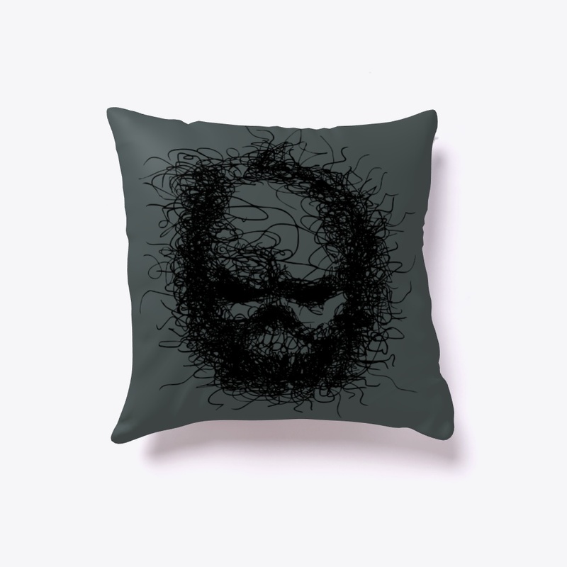 Scary-hairy skull