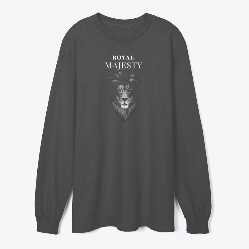 The Majestic Lion Typography Tshirt 