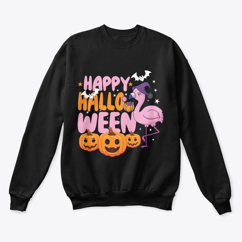 Happy Halloween  Flamingo Lover Witch