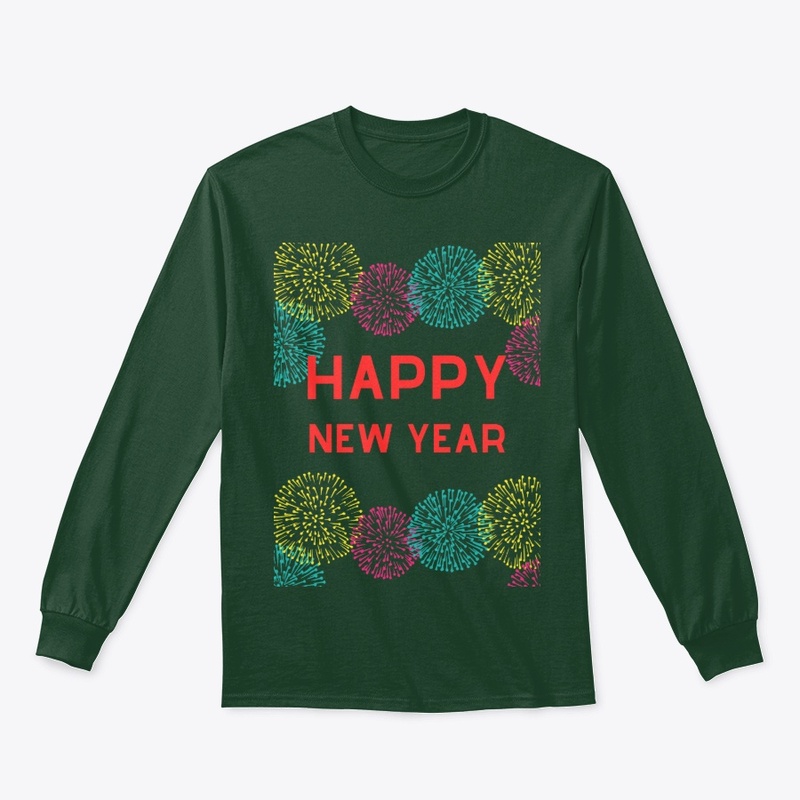 Colorful New Year Long Sleeve T Shirt 