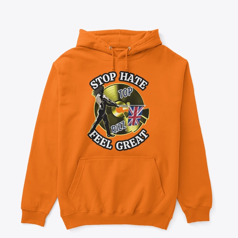 TOP RIZZ LOGO - STOP HATE FEEL GREAT