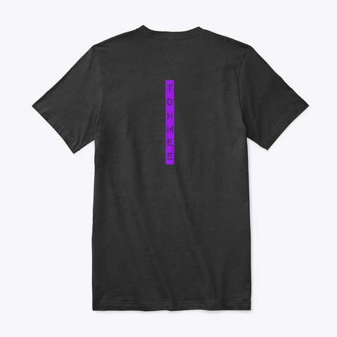 Tm Purple Label V Neck Tee Black T-Shirt Back