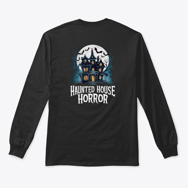 "Haunted house horror" T-shirt design