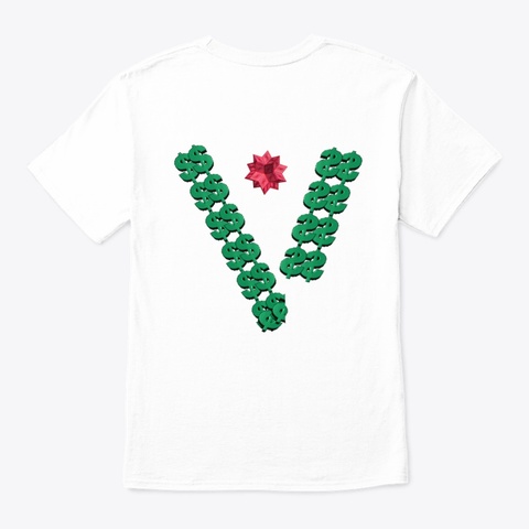 Psa1m White Camiseta Back