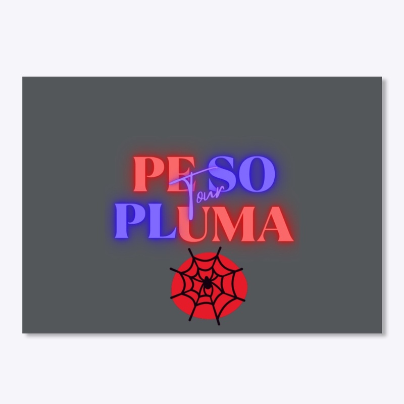 Peso Pluma Spider Web Blue and Red Neon