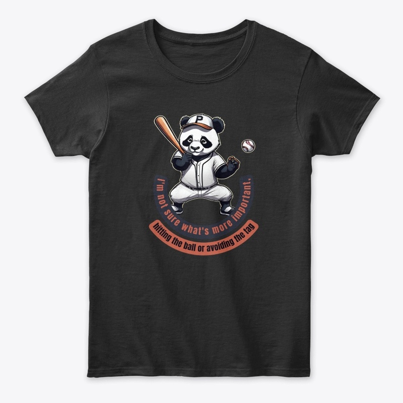 Cute Panda Baseball Player T-Shirts!