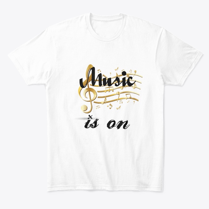 Music is on tees,music notes,rhythm,rock