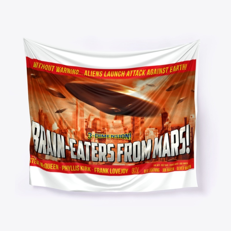 Brain-Eaters from Mars Retro Poster