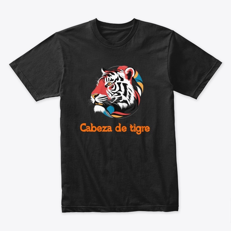 Cabeza de tigre-T-Shirt, 