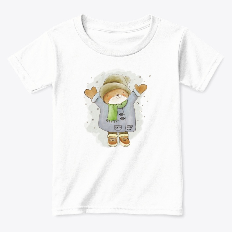 cat design toddler tee