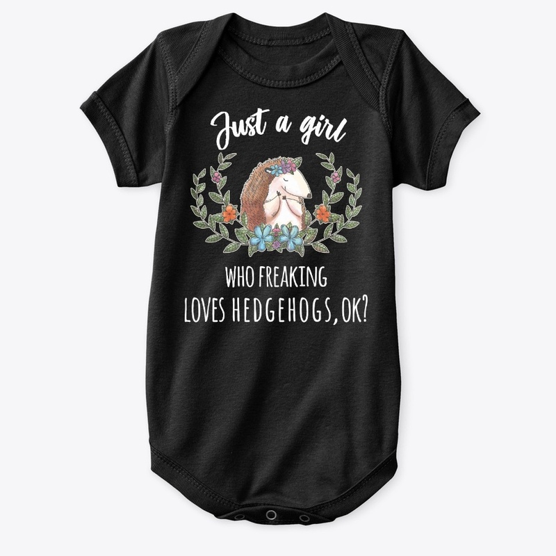 Girl Freaking Loves Hedgehogs Boho Style