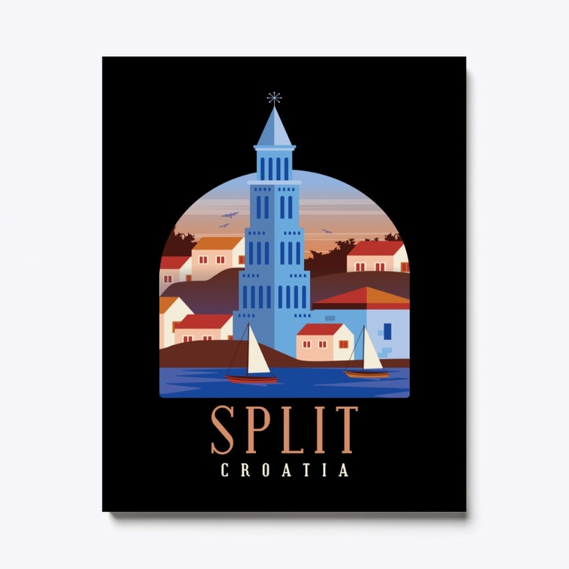 Croatia Skyline Split Cool Souvenir Gift