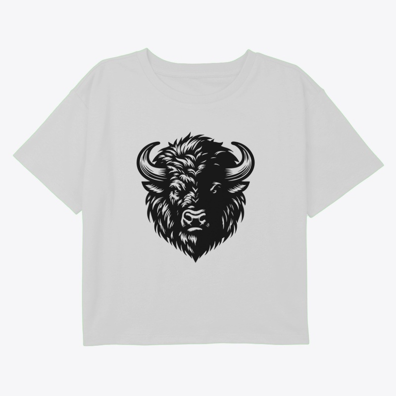 Fierce Angry Bison Graphic
