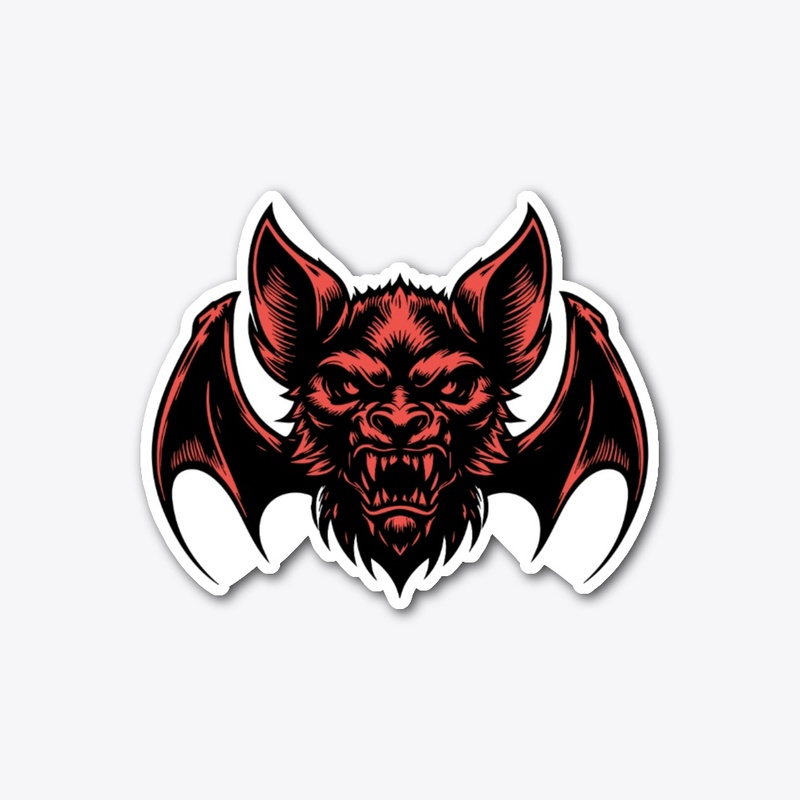 Intense Bat Illustration