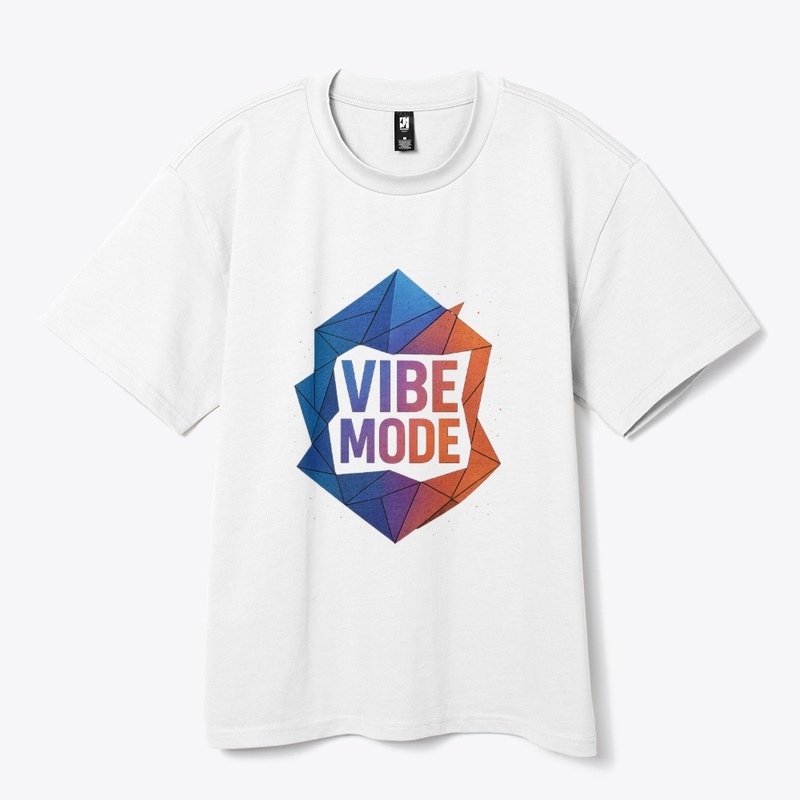 VIBE MODE Geometric Casual T-Shirt